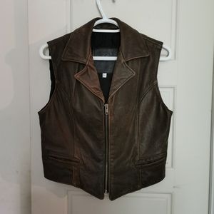 Moto Screaming eagle leather vest